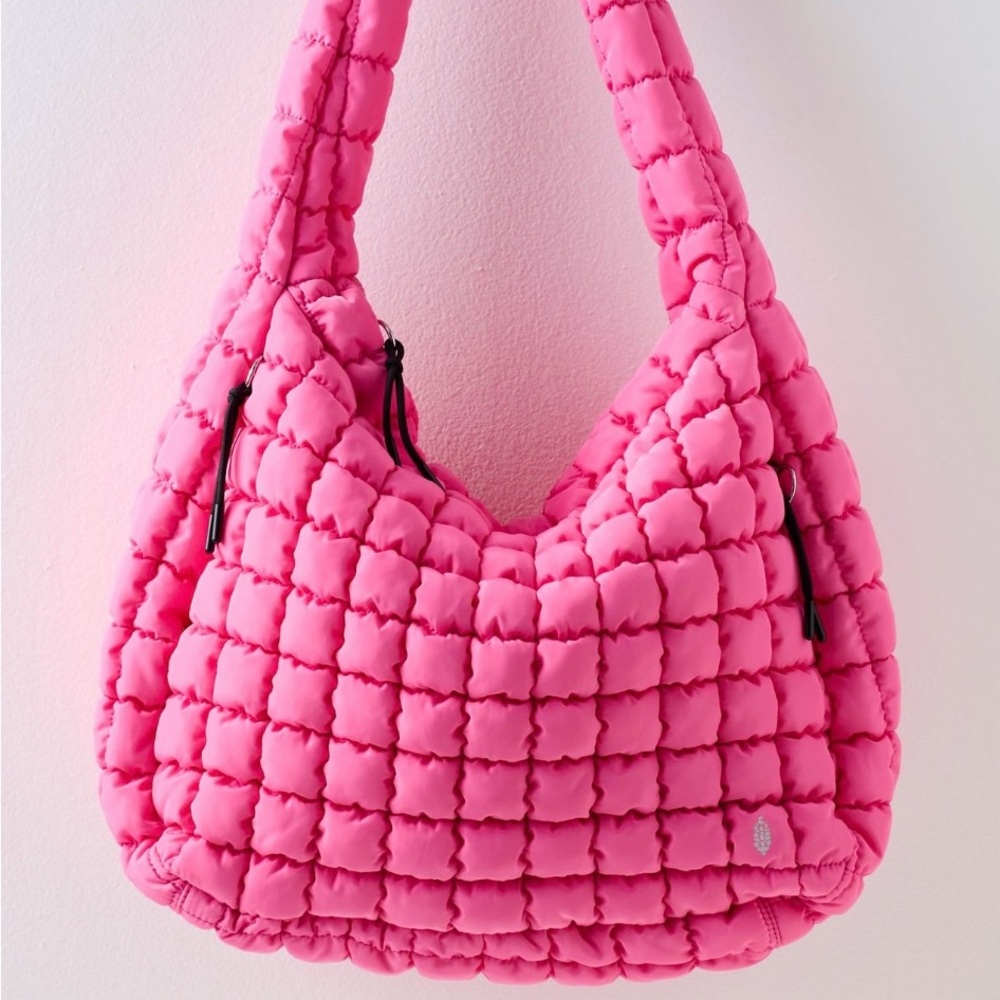 NWT Free People Quilted Carryall Bubblegum